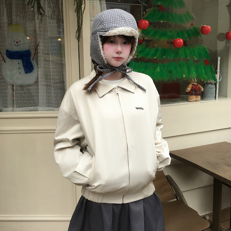 "Hot Sea Salt Latte" Personalized Reversible Jacket, 2026 Early Spring New Model, Stunning and Age-Reducing Coat for Petite Individuals