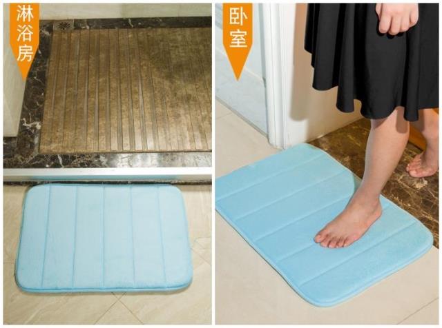 thảm cửa phòng tắm phòng tắm cửa tấm thảm chùi chân thảm thấm phòng ngủ phòng tắm nhà vệ sinh chống trượt pad thảm dày - Thảm sàn thảm xốp trải sàn 1mx1m