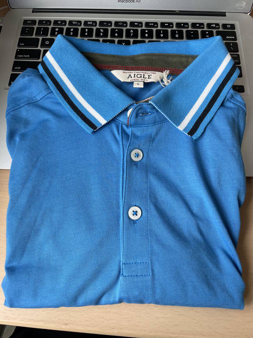 Domestic AIGLE CABINET MALE POLO T-SHIRT G1892 G1893 SPARK KSUN