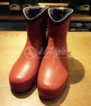 Domestic AIGLE Aigo counter female plus velvet rubber boots 84730 MS JUL BOT FUR