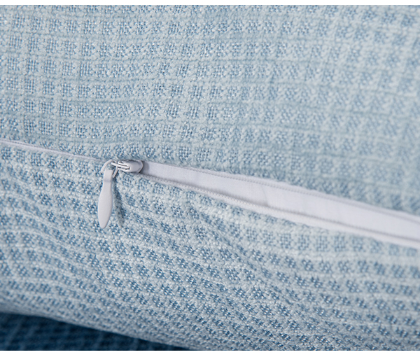 Đệm sofa màu xanh sọc đệm Bay window gối gối thắt lưng gối 4545 có thể được tùy chỉnh với vỏ gối lõi Chăn gối ngủ văn phòng 3 in 1