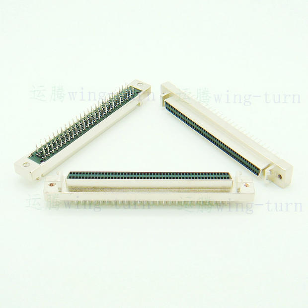 Yunteng MDD100FL-180-X SCSI100 female straight foot PCB board HPDB100pin in-line female head