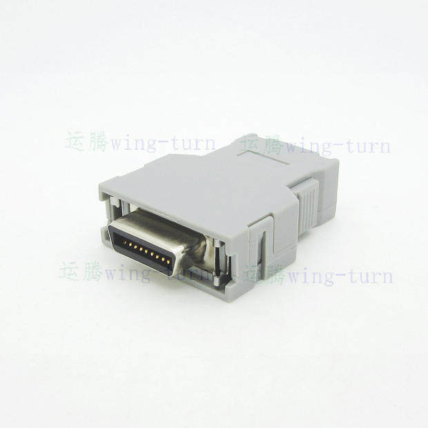 Totem MC20F-BJ-AL SCSI20in spring sheet plastic shell connector HPCN20 female weld wire connector