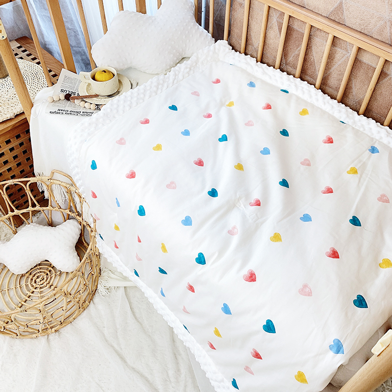 Baby beans appease blanket baby quilt cotton spring and autumn thin cotton newborn autumn and winter quilt Four Seasons Universal