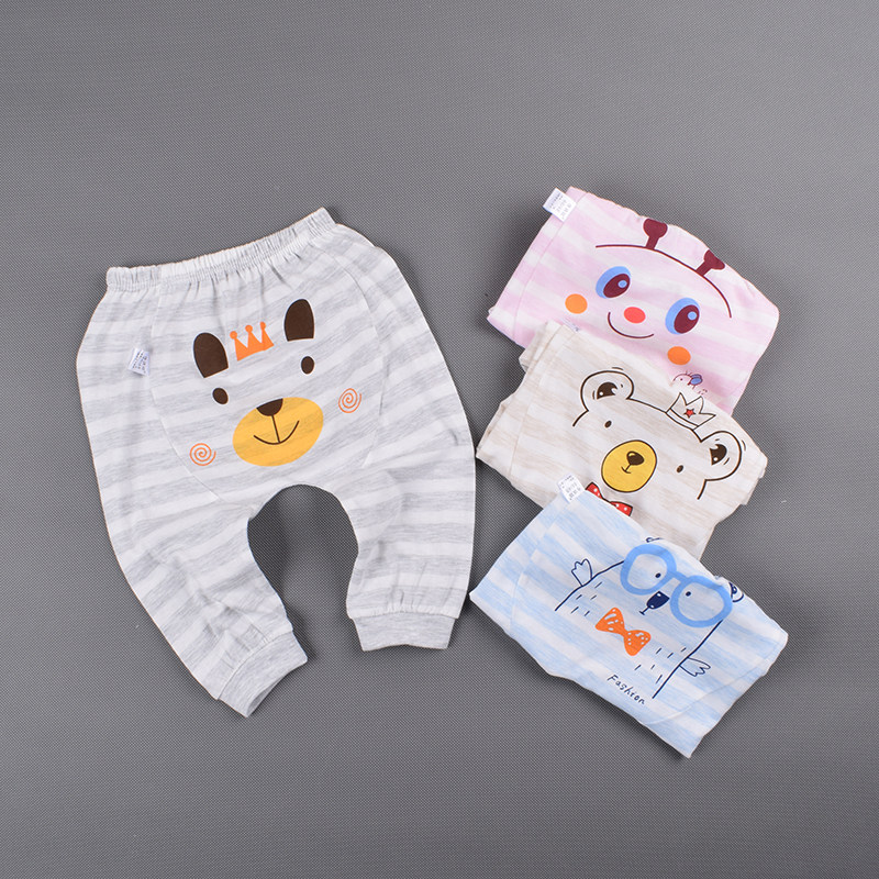 Baby pants summer thin cotton bottom leisure little girl big pp pants anti-mosquito big ass butt pants boy