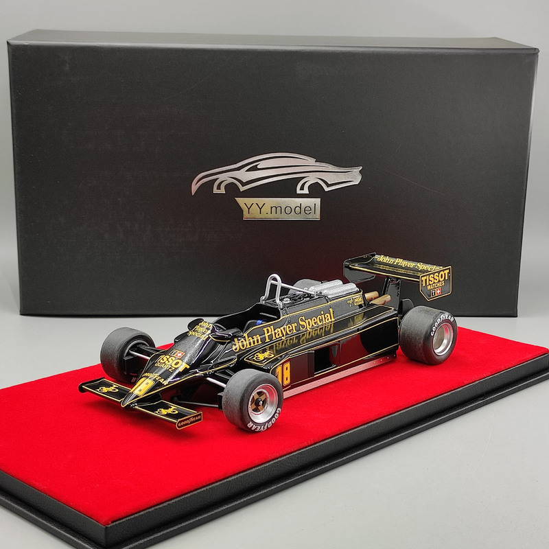 Yy 1:18 Lotus F1 Racing Car # 18 Black and Gold Color Resin Car Model Yy 1:18 Lotus F1 Racing Car # 18 Black and Gold Color Resin Car Model