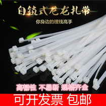  Self-locking nylon cable tie 4*200 plastic buckle strong large strangled dog wire bundle cable tie small
