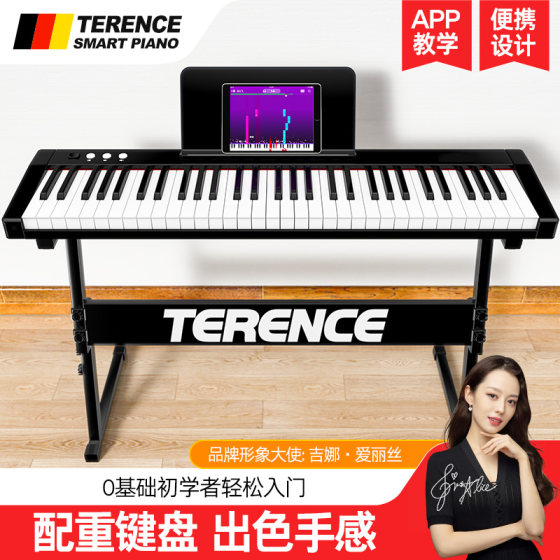 Terrence smart electronic keyboard for children, adults and beginners, entry-level adult home kindergarten teacher portable 61-key PT611