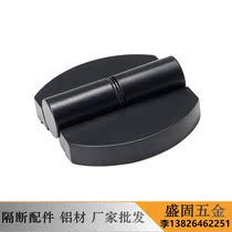 Public toilet partition accessories black zinc alloy thick hinge