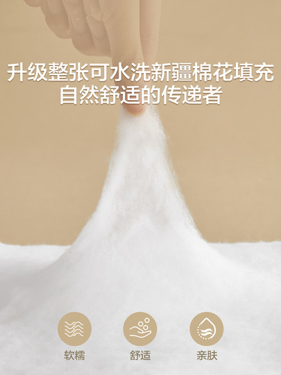 博洋棉花床笠60支全棉夹棉加厚单件床垫保护套可水洗纯棉防水床罩