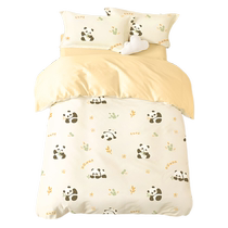 Kindergarten quilt three pieces of baby cot splicing bed in autumn and winter children four pieces of pure cotton cotton bedding