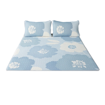 Boyang Home Textiles foldable summer latex mat single and double anti-slip summer soft mat latex mat home printed mat