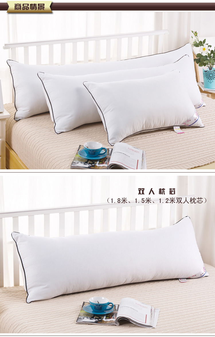 Gửi gối bông 100%]] gối đôi dài gối cộng với gối dài 1,2 m 1,5 / 1,8 m gối - Gối trường hợp gối kymdan