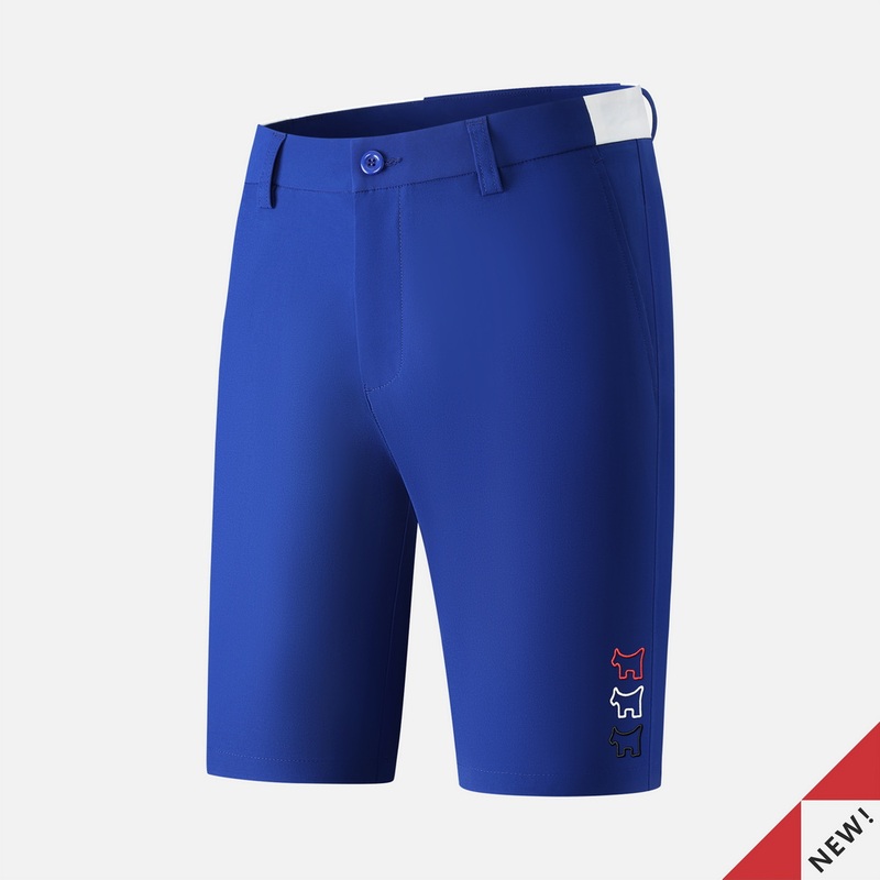 Men's Golf Shorts, Summer Thin Straight-Leg Breathable Quick-Dry Wrinkle-Free Sports Comfortable Knee-Length Shorts Golf Men's Pants
