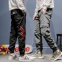 UXE Nhật Bản bỏ túi retro vi cắt quần yếm nam xu hướng đường phố mới jogger nam