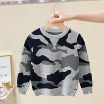 Special cabinet foreign trade tail childrens new product Han childrens clothing in sweater camouflage childrens clothes baby clothes