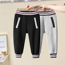 Foreign trade tail list childrens brand discount warehouse clothing Han childrens clothing autumn and winter boy sports pants plus trousers