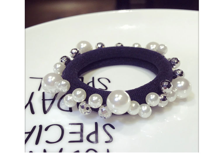 Hai Gói Kích thước Ngọc trai Bóng tóc Vòng tròn Hàn Quốc Wild Bead Chuỗi hạt Tóc nhỏ Hương thơm Lady Phụ kiện tóc kẹp tóc sau