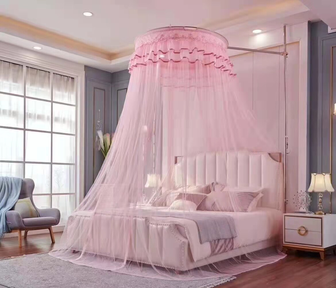 Self-standing lifting adjustable telescopic palace mosquito net share