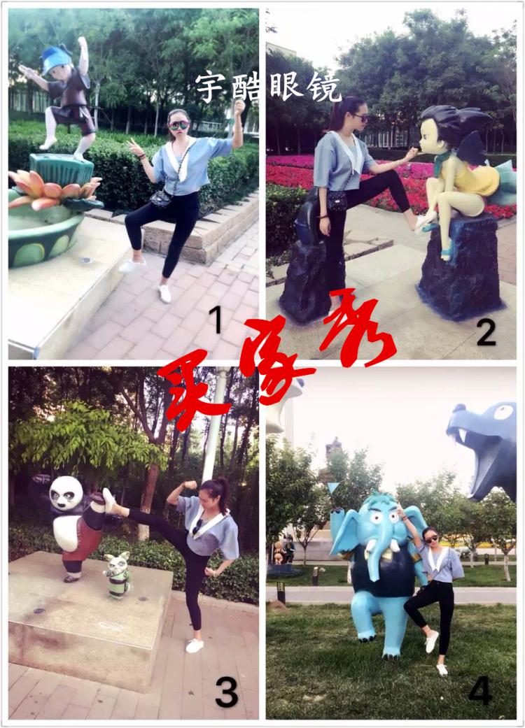 2018 nam kính râm phong cách châu Âu và Mỹ nữ ngôi sao thủy triều Jia Nailiang với thời trang retro mặt tròn kính râm hộp lớn gọng kính cận nữ