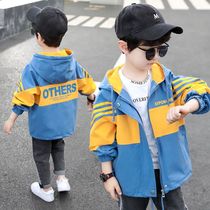 2021 spring new boy jacket youth casual jacket middle child zipper shirt