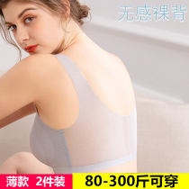 Thicker than paper bras plus size womens bras womens summer thin ultra-thin 2021 beautiful back underwear new seamless