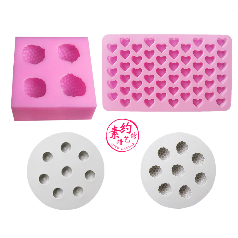 Vegetarian) Strawberry blueberry raspberry berry berry Orange Peel Berry Fruit Silicone Mold DIY fragrant lavender candle wax sheet