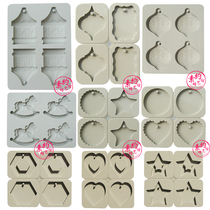 Wax mold Wax brand gypsum aromatherapy diffuser diy silicone model new perforated trojan heart-shaped five-star