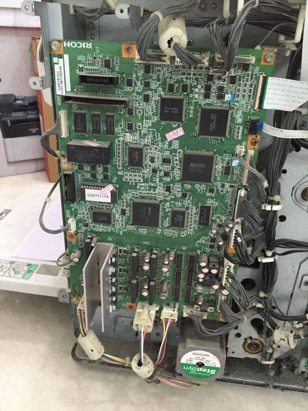 The main board of the Ricoh dx443c3442c speed copier is not for ink maintenance