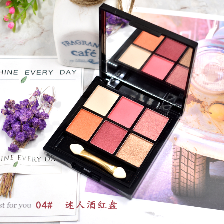 9,9 disc phấn mắt màu mờ mờ gạch đỏ ấm màu cam phân cực nàng tiên cá JI khô hồng phấn màu đất phấn kẻ mắt