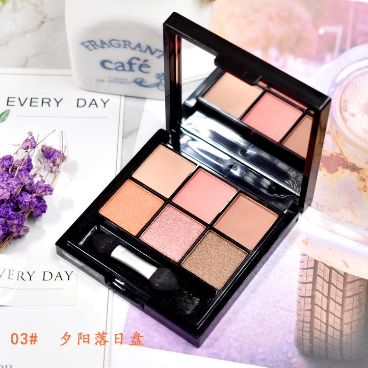 9,9 disc phấn mắt màu mờ mờ gạch đỏ ấm màu cam phân cực nàng tiên cá JI khô hồng phấn màu đất phấn kẻ mắt