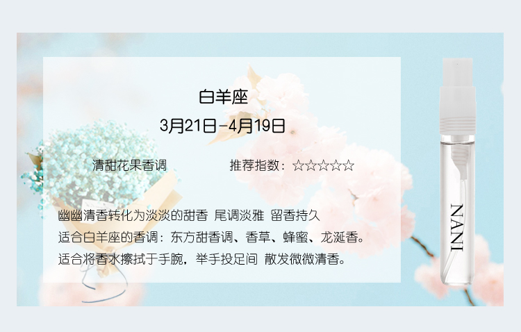 9,9 Nani 12 Chòm sao 5ml có vòi phun nước nước hoa gucci nữ