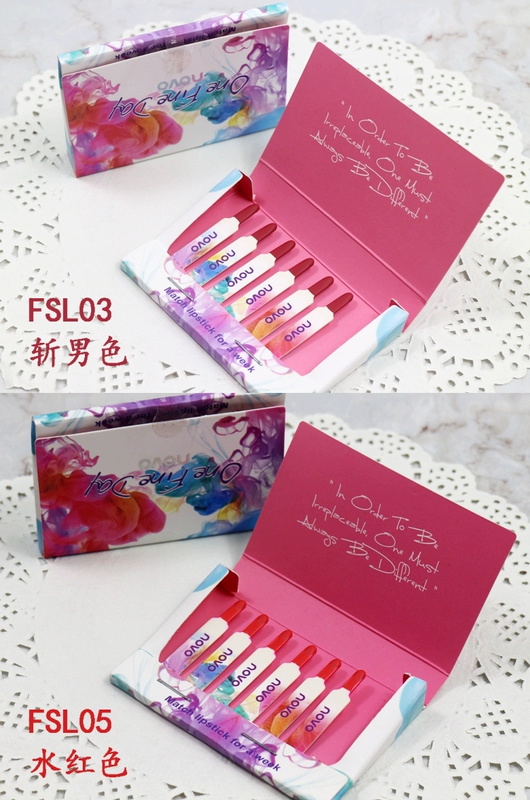 9.9 Matchstick Son Môi Nhỏ Matchbox Lipstick Set Mẫu Sinh Viên Người Mới Bắt Đầu Retro Một thời gian Vibrato