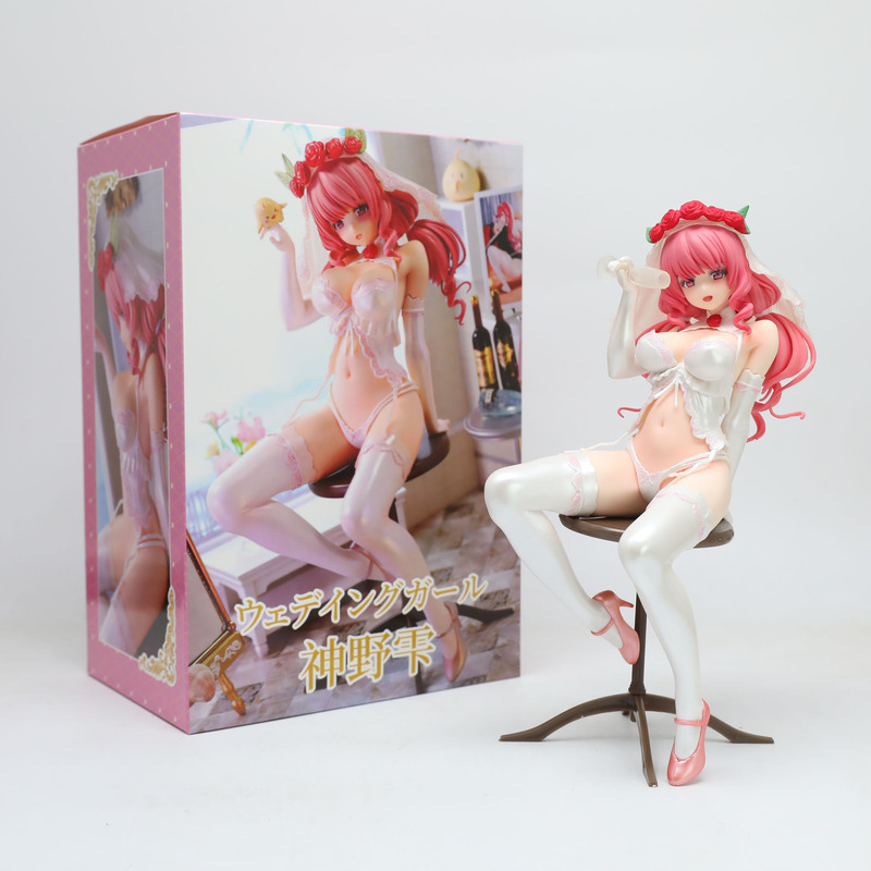 Popular Wedding Dress Girl Shinsuno Shizuku Anime 2D Beauty Girl Figure Decoration Case Model Boxed Gift