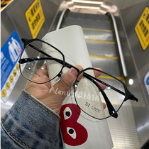 Alen Little Red Riding Book Explosions Full Frame ST Business Multilateral Leisure Wind Men's Frame Ultra Light Men with Myopic Lens