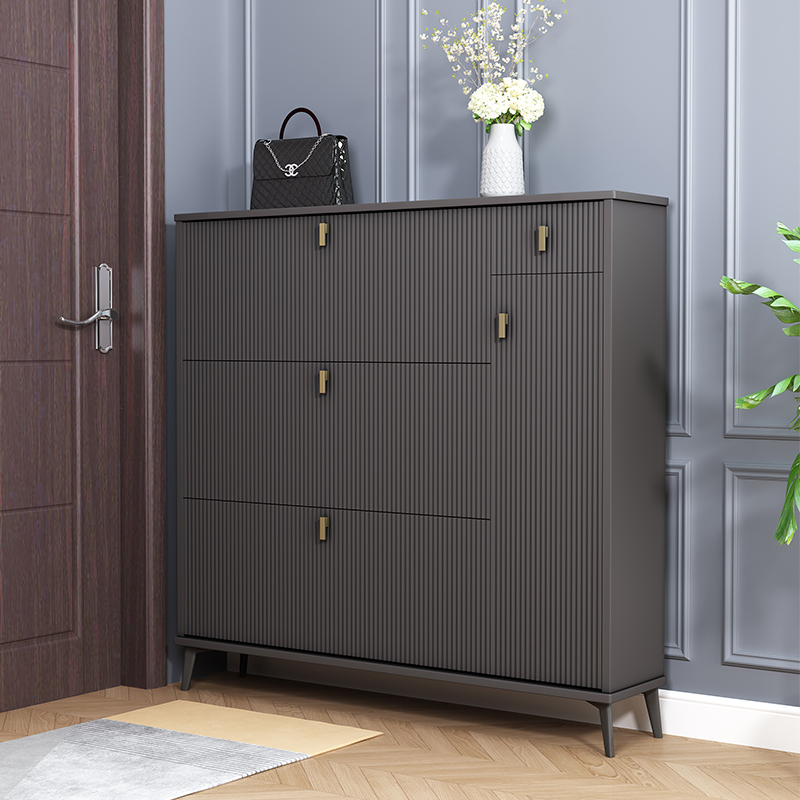 Home Doorway Extra-thin Shoe Cabinet New 2020 Deflatable Minimalist Modern small family Large-capacity Overturning Scoop