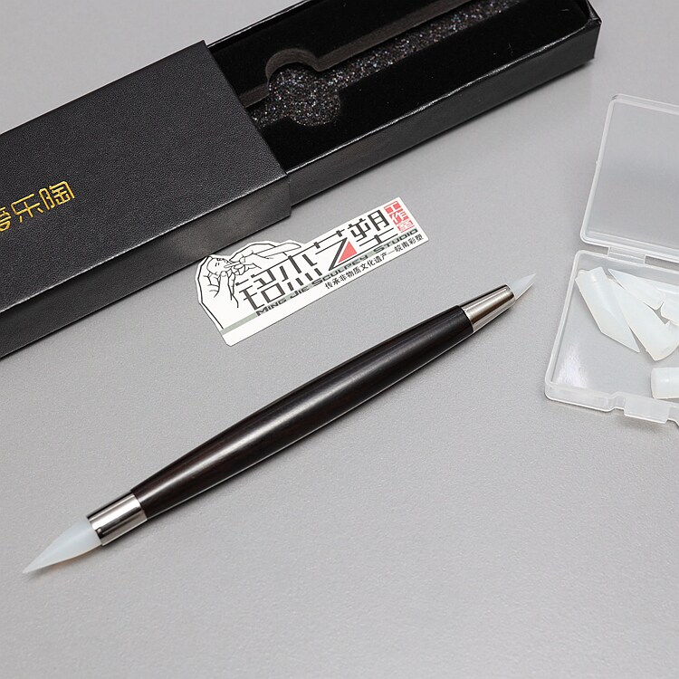 Mingjie art plastic silicone pen repair details to fingerprint handmade diy soft ceramic surface plastic clay scene model Philharmonic pottery
