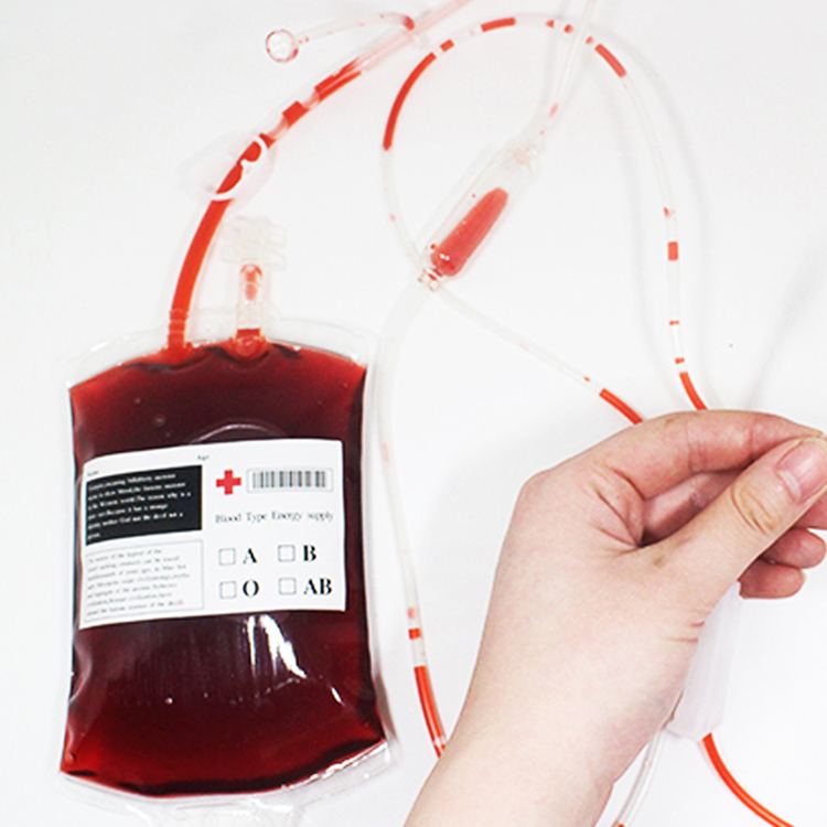Prank Blood Drink for Conventions and Exhibitions, Vampire Diaries Cosplay, Halloween Props, Blood Bag, Plasma, Blood Drink Bag