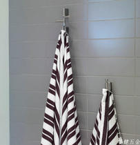 Nordic simple 304 stainless steel brushed bathroom bathroom bathroom short pole multi pole mobile towel hanging towel rack