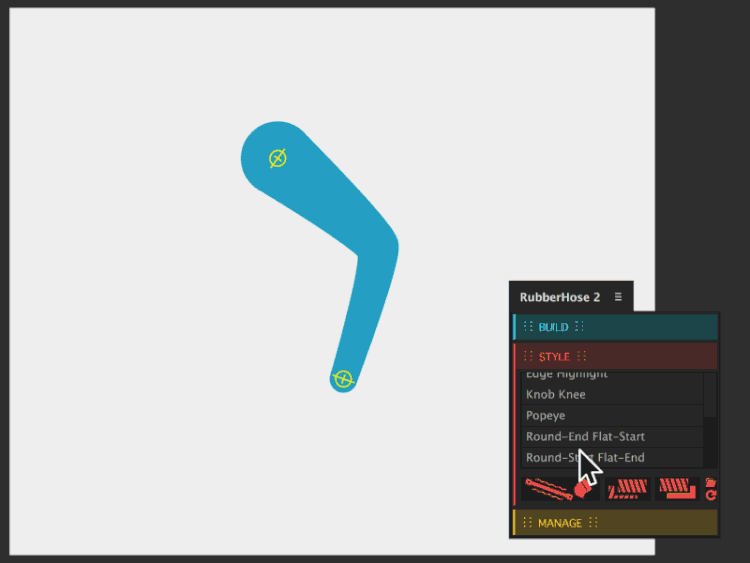 AE脚本-二维卡通人物骨骼手脚关节线条IK绑定MG动画脚本 RubberHose V2.0.4 + 使用教程