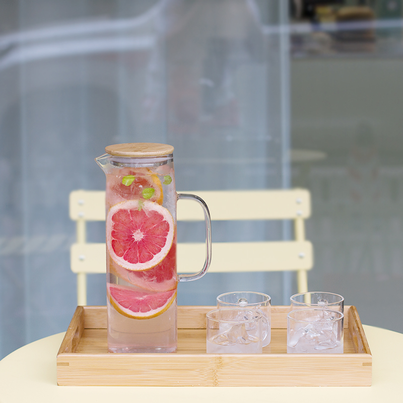 Cold water jug cold water jug cold water jug cold water bottle high temperature resistant glass kettle heatproof explosion proof home suit cool cup