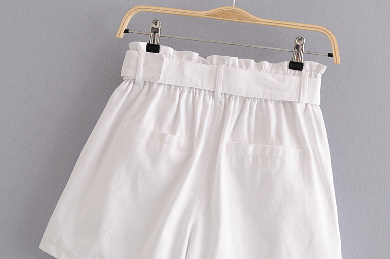 Châu Âu và Hoa Kỳ hè 2018 eo cao mới là túi giấy mỏng hoang dã có khóa quần giản dị quần short nữ 6688029 quần đùi cotton nữ mặc nhà