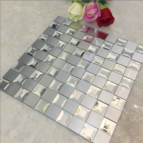 Стеклянная мозаика, самоклеющаяся касса на стену, зеркальный эффект