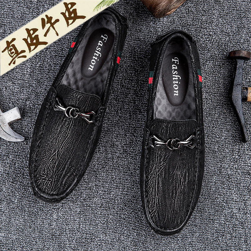 Summer bean shoes men soft soy bean shoes driving special leather leather business leisure shoes boys shoes