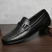 Summer high-end bean shoes male Pillefort shoes one foot sloth shoes mens shoes net red blast driving special shoes