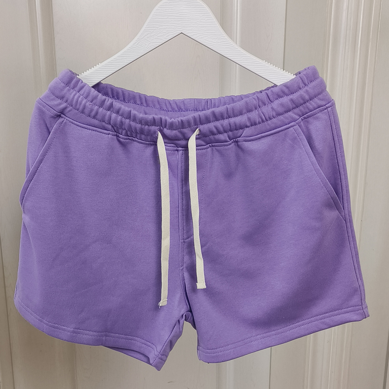Knitted Terry Cotton Three-Quarter Shorts Summer Sports Casual Large Size Loose Four-Quarter Shorts Running Fitness Ultra-Short Shorts