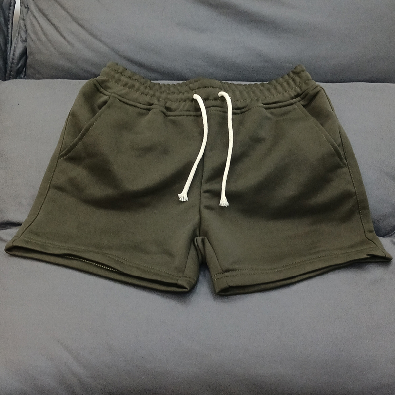 Men's Summer Thin Sports Casual Shorts, Running Shorts for Students, Loose Fit, Large Size, Solid Color, Quarter-Length Shorts