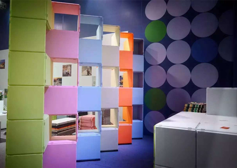 ABS building block furniture DIY bookcase bedcase storage locker bookshelf children's free combination grid cabinet