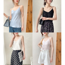 Mars Costume Spring and Summer 19 m m Stretch Double Joe Crepe Silk Camisole Women Slim Sexy Top