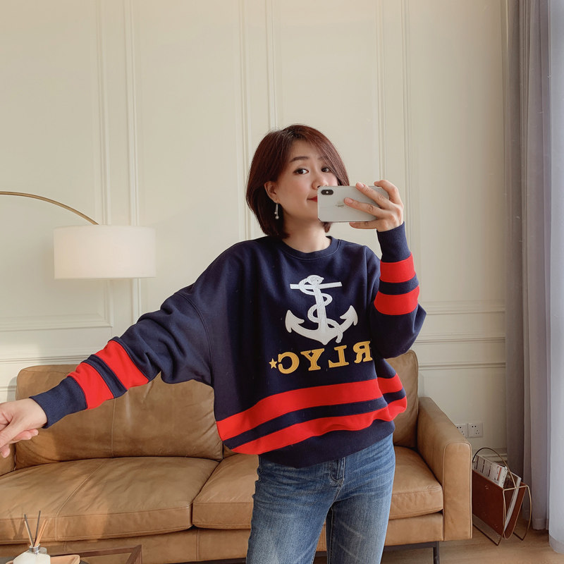 Mars Jiamin new products cloth embroidered cotton clothes leisure loose profile pullover clothes